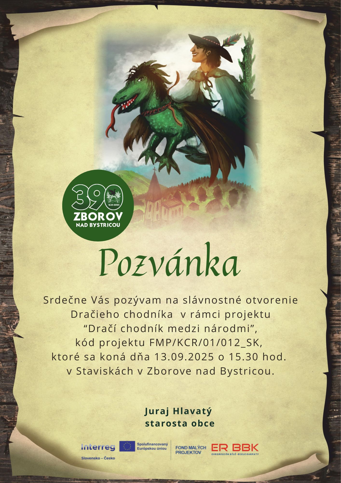 Pozvánka Dračí chodník