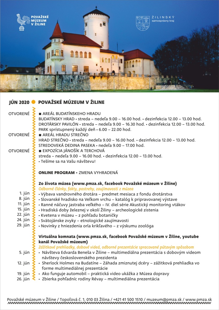 program povazske muzeum jun 2020